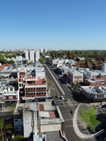 Vista aerea de la Esquina Av. Hipolito Yrigoyen y Vieytes en Banfield Oeste - Fotos de Banfield