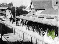 Antigua foto de la estación del ferrocarril de la ciudad de Banfield - Imagens de la Estacion de Banfield de 1925 - Fotos e imagenes antiguas de Banfield - Estacion de Banfield de principios de siglo xx