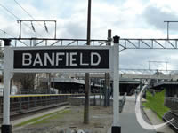 Cartel de la Estacion de Banfield Linea General Roca